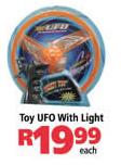 Toy UFO With Light-Each