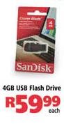 SanDisk 4GB USB Flash Drive-Each