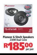 Pioneer 6.5" Speakers 230W Dual Cone-Per Pair