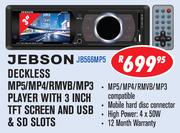 Jebson Deckless MP5/MP4/RMVB/MP3 Player With 3 Inch TFT Screen And USB & SD Slots JB566MP5