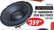 Dixon 12" Subwoofer 380W Max Power 175W RMS DNW12E1