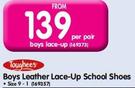 Toughees Boys Leather Lace-Up School Shoes-Per Pair