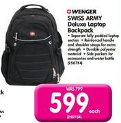 Wenger Swiss Army Deluxe Laptop Backpack