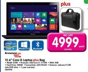 Lenovo 15.6" Core i3 Laptop G500 Plus Bag