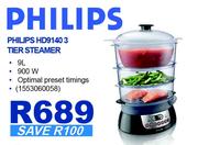 Philips 3 Tier Steamer HD9140