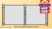 Diamond Gate Double 2.4 x 1.2m