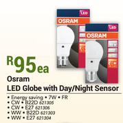 Osram LED Globe With Day/Night Sensor-Each