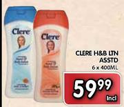 Clere H&B Ltn-6x400ml