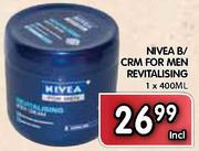 Nivea B/Crm For Men Revitalising-1x400ml