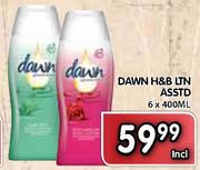 Dawn H&B Ltn-6x400ml
