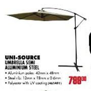 Uni Source Umbrella Semi Aluminium Steel