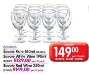 Arcoroc Savoie 190ml White Wine-Per 12 Pack