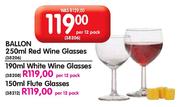 Ballon 250ml Red Wine Glasses-Per 12 Pack