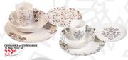 Casablanca Or Silver Damask Dinner Set-16 Piece