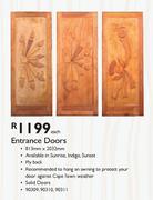 Entrance Doors-813x2032mm Each