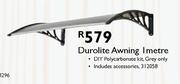 Durolite Awning-1 Metre