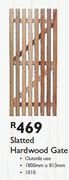 Slatted Hardwood Gate-813x1800mm