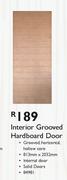 Interior Grooved Hardboard Door-813x2032mm