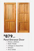 Panel Entrance Door-813x2032mm Each