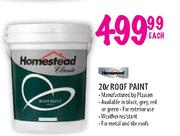 Homestead Roof Paint-20Ltr Each