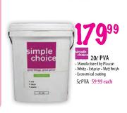 Simple Choice PVA-20Ltr Each
