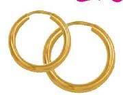9Ct Gold And Large Single Earring-Each