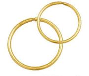 9Ct Gold Sleepers-15mm Per Pair