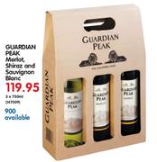 Guardian Peak Merlot, Shiraz And Sauvignon Blanc-3x750ml