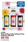 Cloof Ruby Darling, Daisy Darling & Rosy Darling In Gift Pack-3x750ml