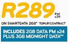Samsung Galaxy T2110 Tab3 7" Tablet-On Smart Data 2GB TopUp Contract