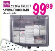 Simple Choice Energy Saving Floodlight-2x20W