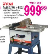 Ryobi Table Saw + Legs-1500W