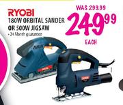 Ryobi Orbital Sander-180W Or Jigsaw-500W Each