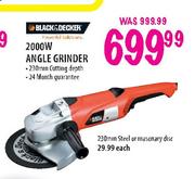 Black & Deckers Angle Grinder-2000W