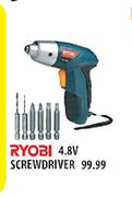 Ryobi 4.8V Screwdriver