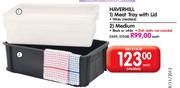 Haverhill Meat Tray With Lid White Each