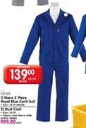Mens 2 Piece Royal Blue Conti Suit-Per Suit