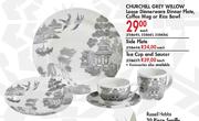 Churchill Grey Willow Loose Dinnerware Dinner Plate, Coffee Mug Or Rice Bowl-Each