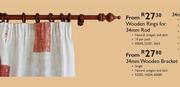 Wooden Rings For 34mm Rod-10's Per Pack