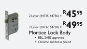 Mortice Lock Body-3 Lever