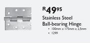 Stainless Steel Ball-Bearing Hinge-100x175x2.5mm