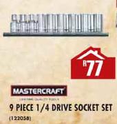 Mastercraft 1/4 Drive Socket Set-9 Piece