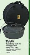 Bush Baby Cast-Iron Baking Pot With Handy Carry Bag-Each