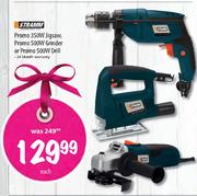 Stramm Promo Jigsaw-350W, Promo Grinder-500W Or Promo Drill-500W Each