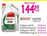 Castrol GTX Diesel Motor Oil-5Ltr Each