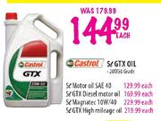 Castrol GTX Oil-5Ltr Each