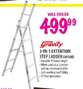 Gravity 3-In-1 Extention Step Ladder
