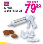 Simple Choice Cookie Press Set-20 Piece