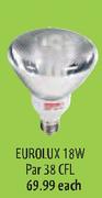 Eurolux 18W Par 38 CFL-Each