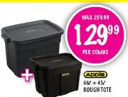 Addlis Rough Tote-68Ltr+45Ltr Per Combo